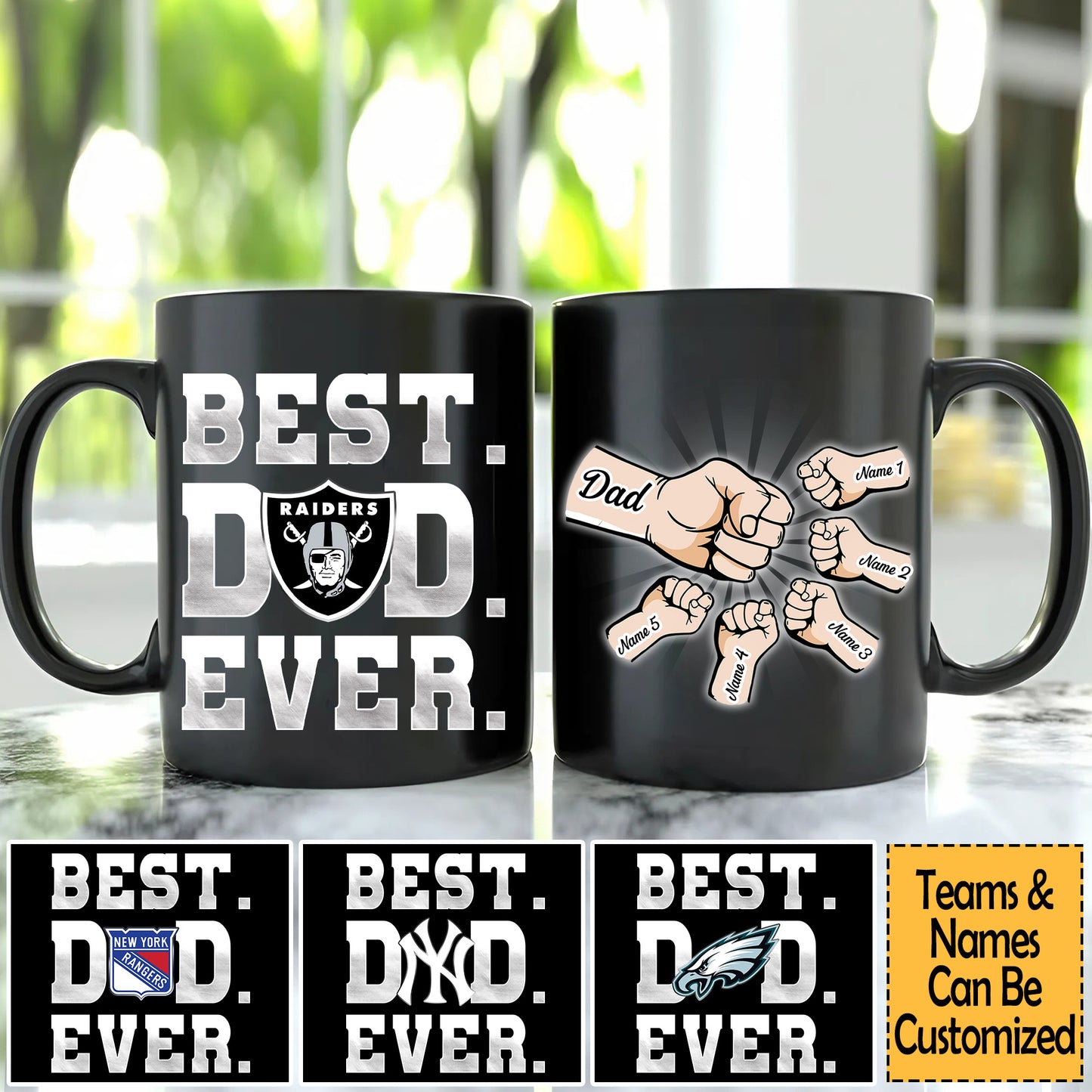 Perfect Gift for Father's Day - Customized Ceramic Mugs - Best Dad Ever