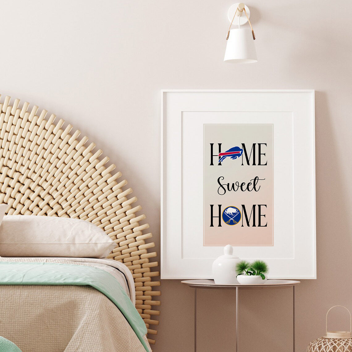 Home Sweet Home Unframed Poster - Buffalo B And Buffalo SB Wall Art