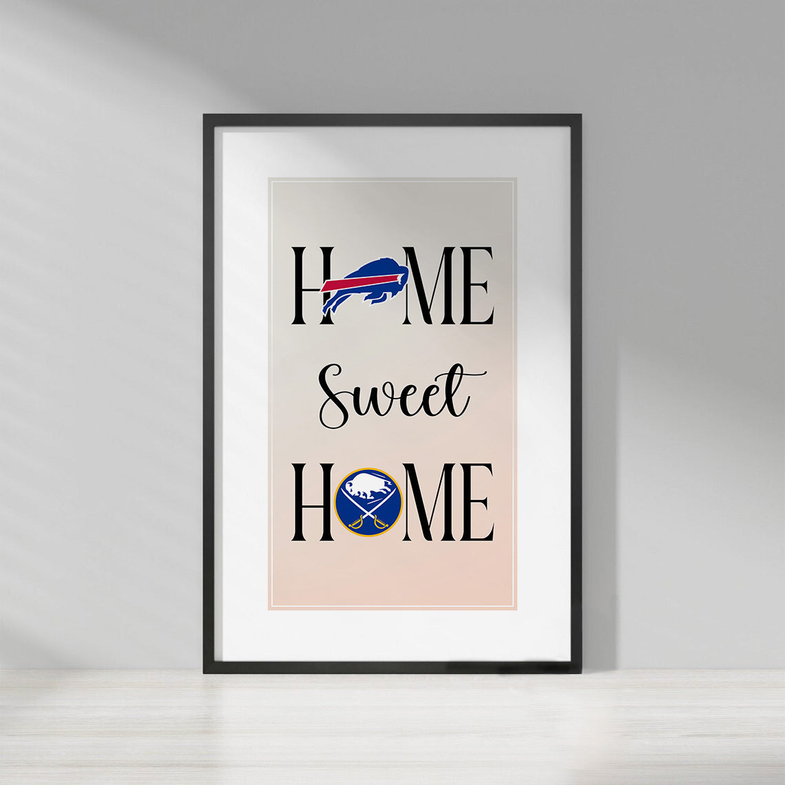 Home Sweet Home Unframed Poster - Buffalo B And Buffalo SB Wall Art