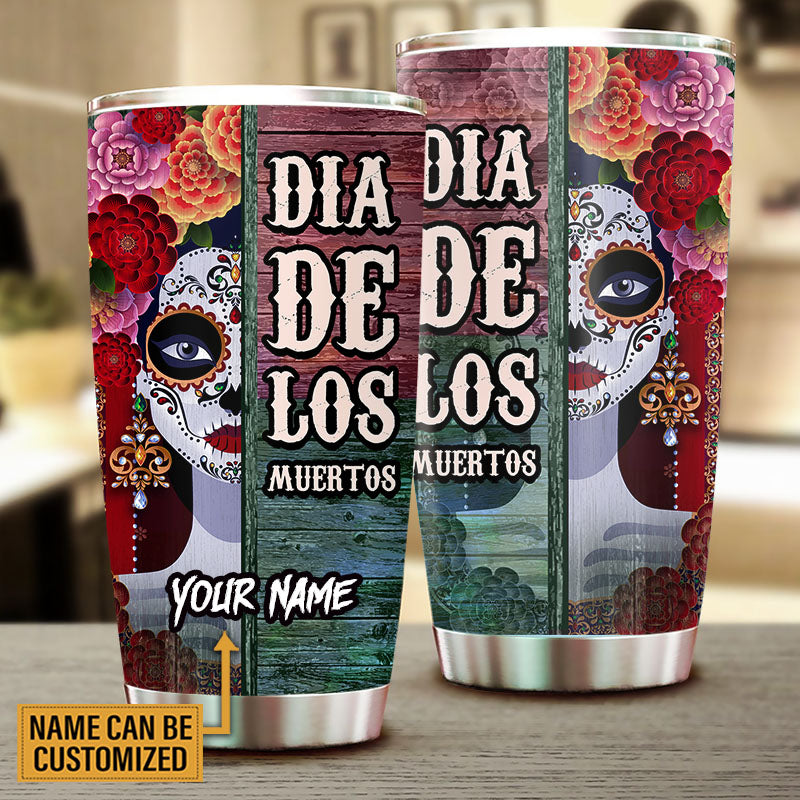 Personalized The Day of The Dead Tumbler