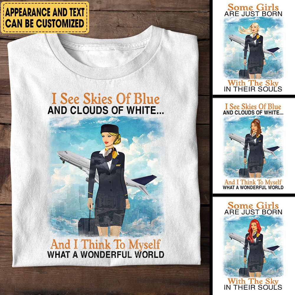 Personalized Flight Attendant Shirt