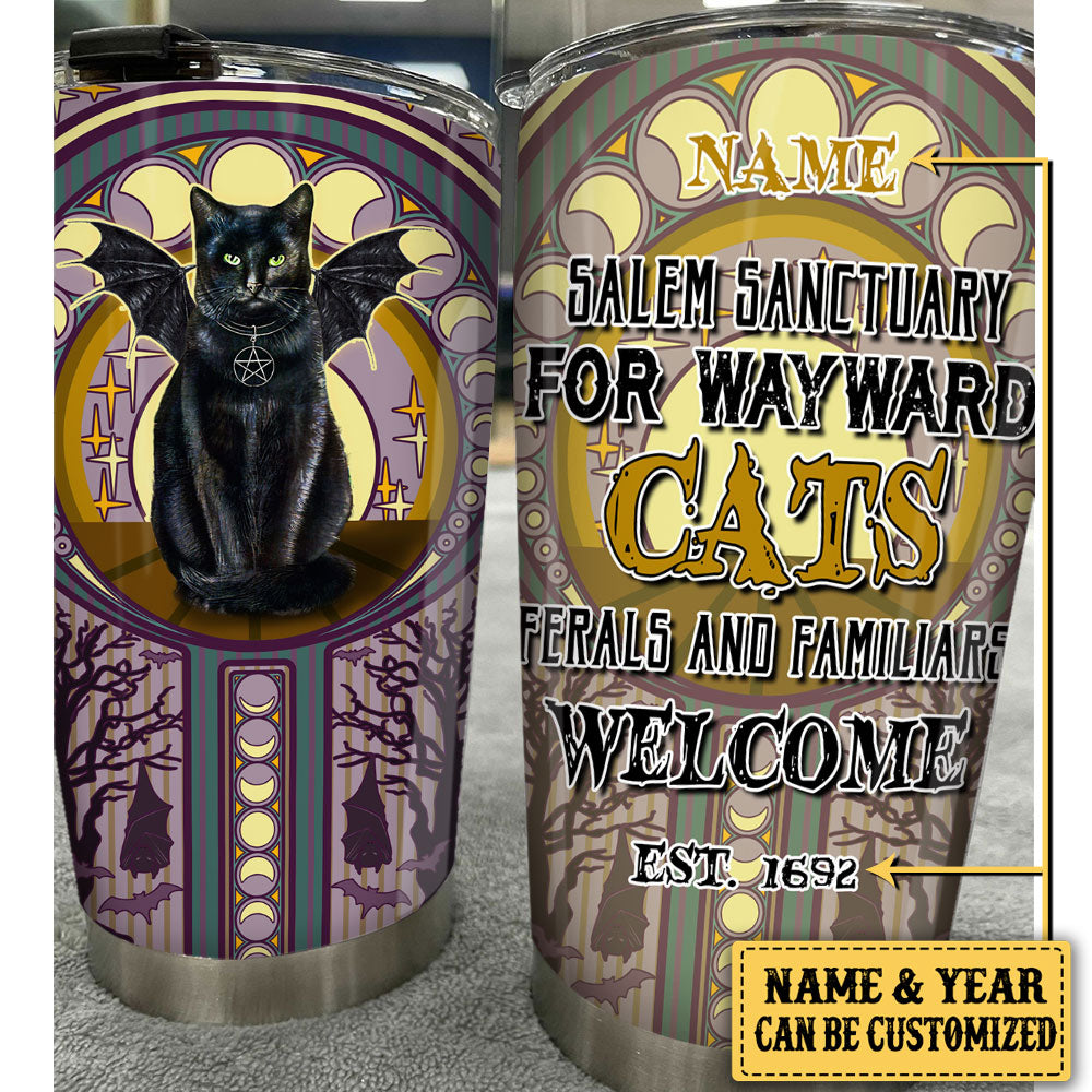 Personalized Salem Sanctuary For Wayward Cats Tumbler