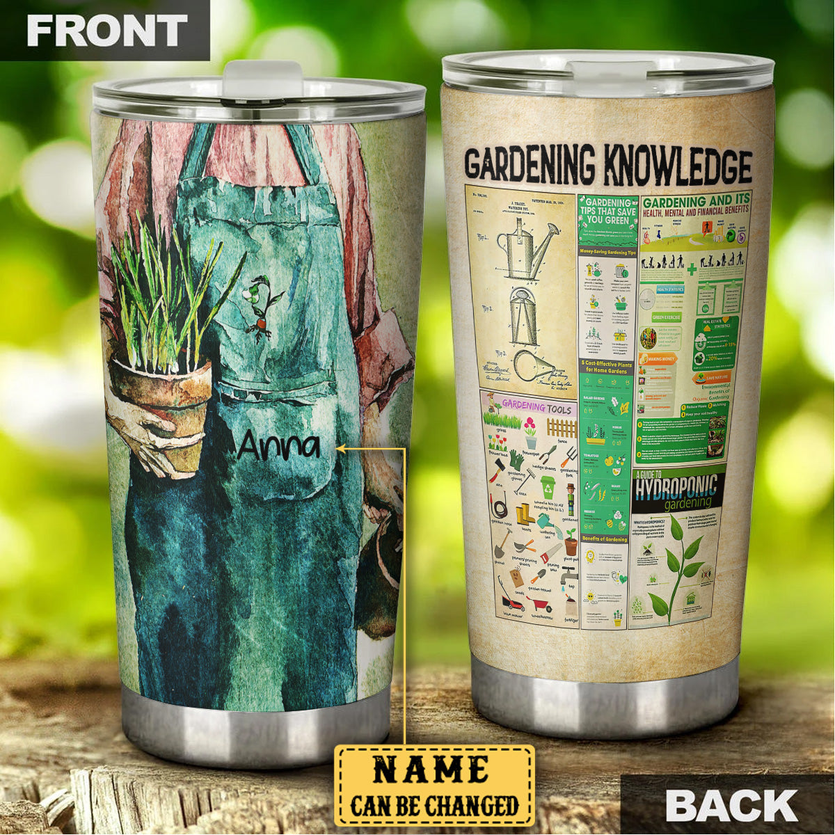 Personalized Gardening Knowledge Tumbler