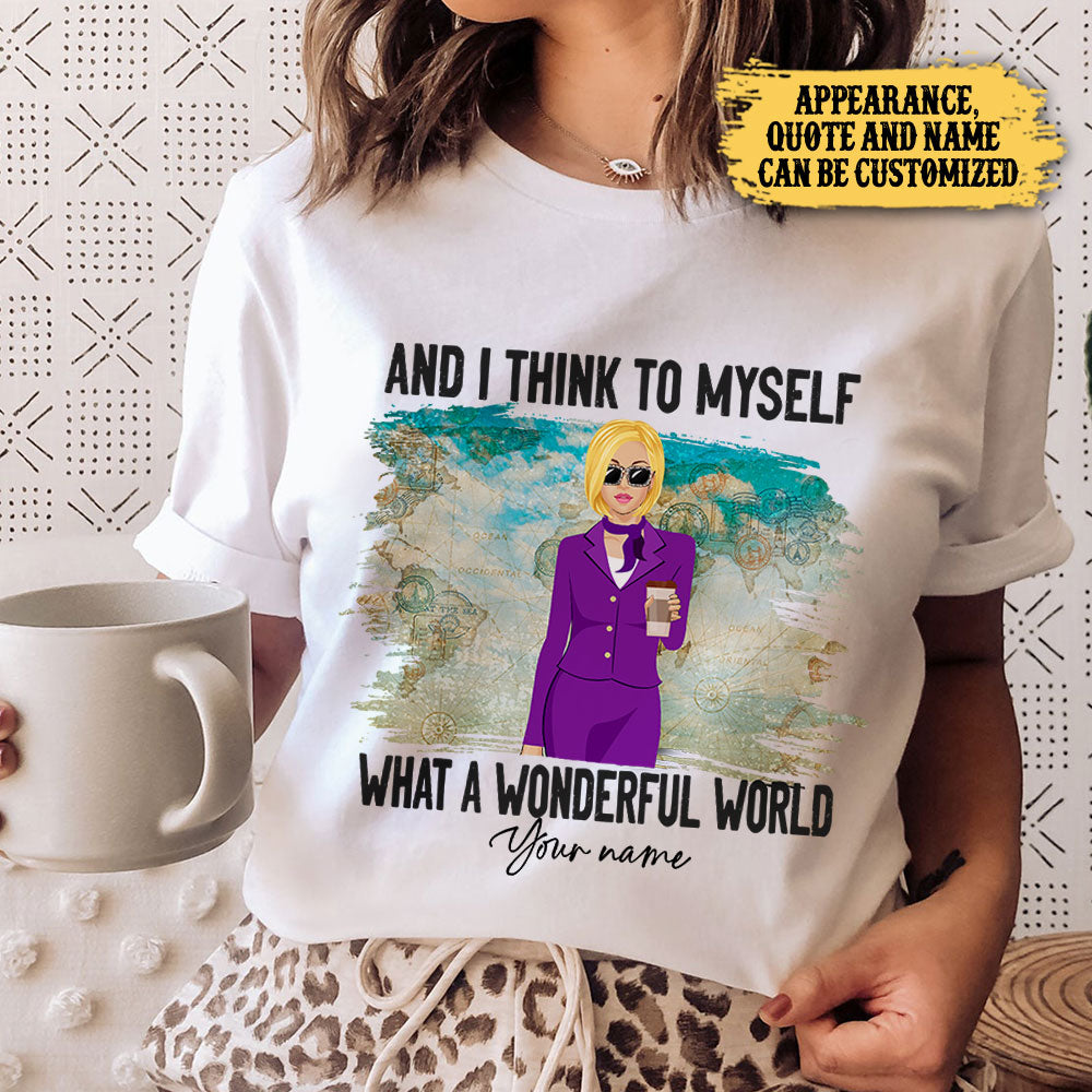 Personalized Flight Attendant Shirt