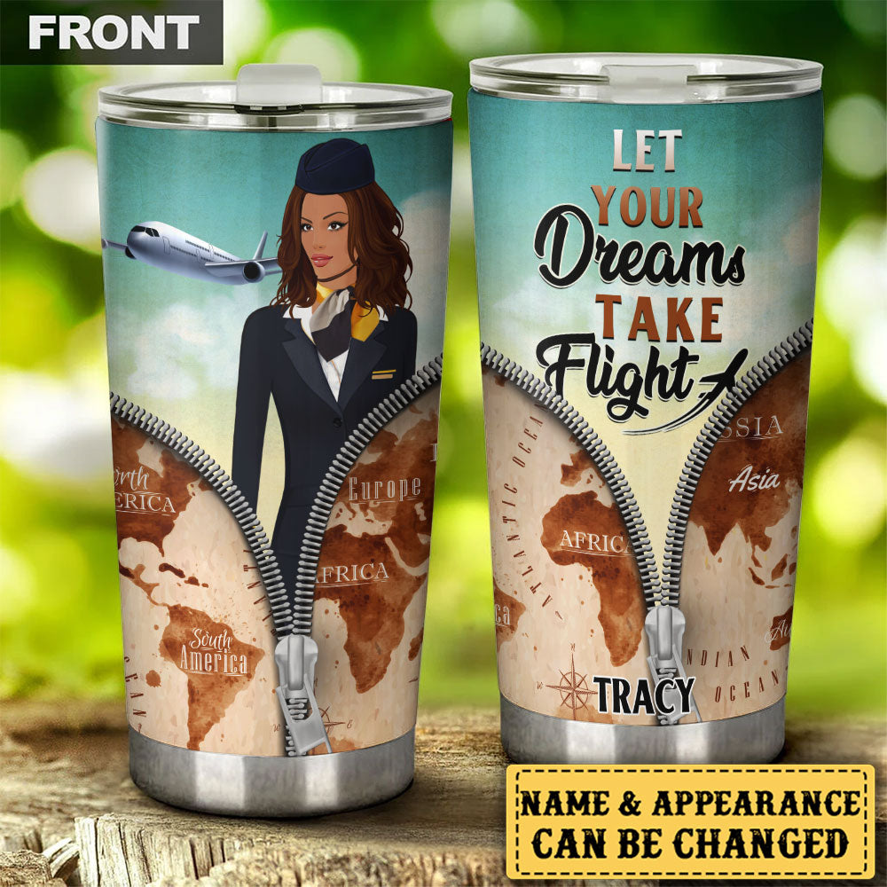 Personalized Let Your Dream Take Flight Tumbler