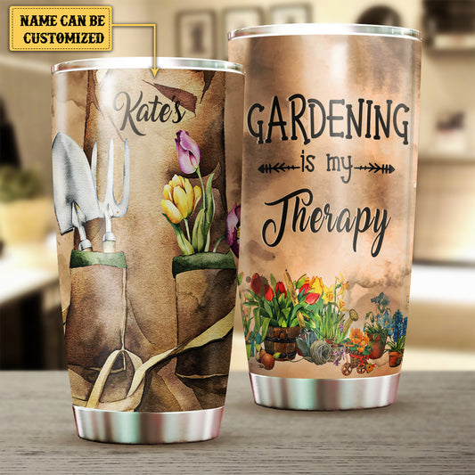 Personalized Gardening Is My Therapy Tumbler