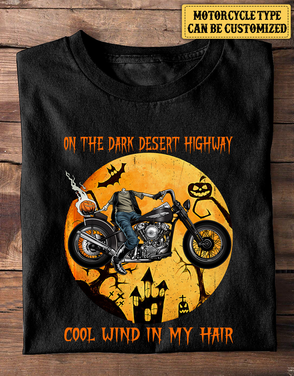 Personalized On The Dark Desert Highway Cool Wind In My Hair Halloween Shirt