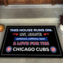 This House Runs On CCGC - Anti Slip Indoor Doormat