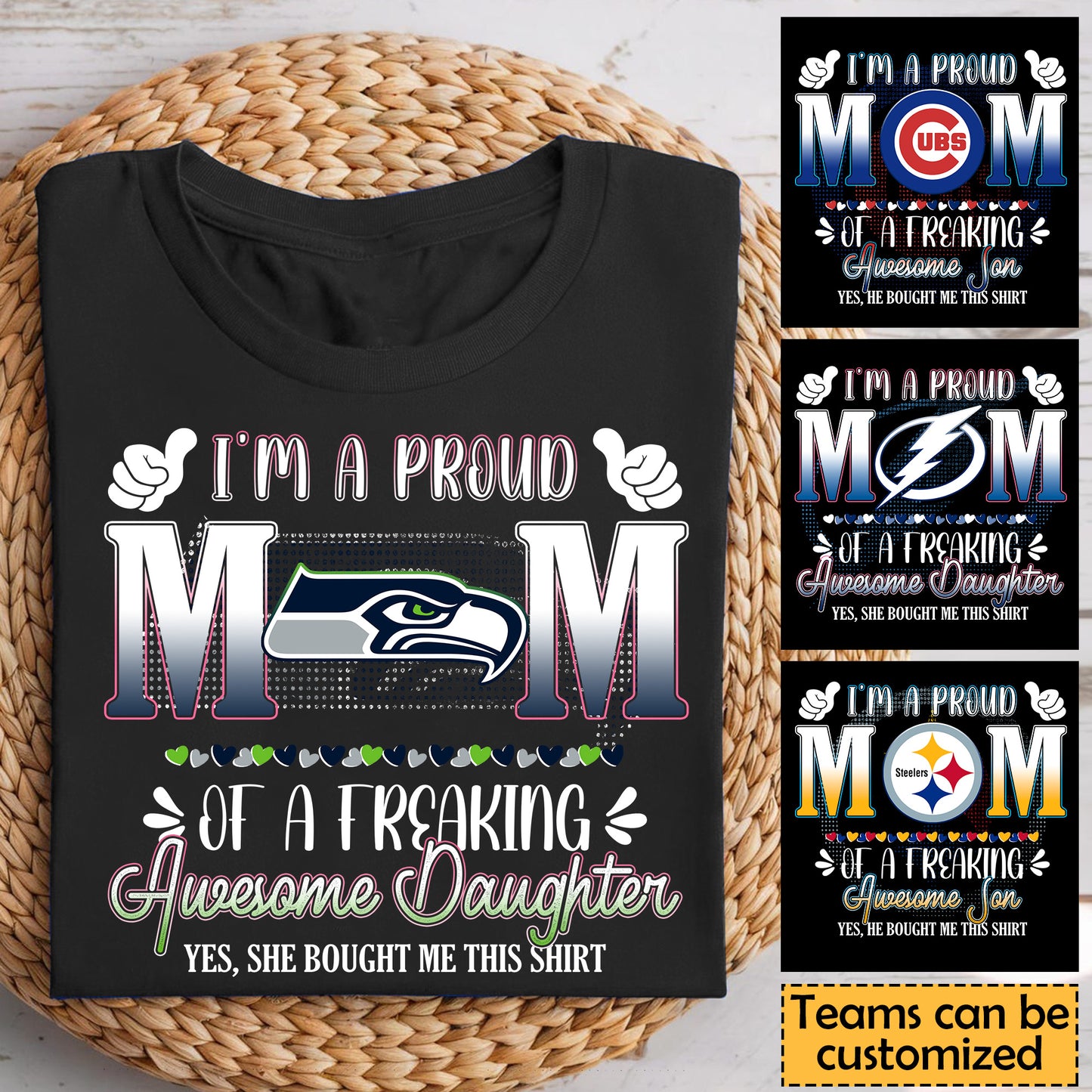 I'm A Proud Mom- Customized Shirt