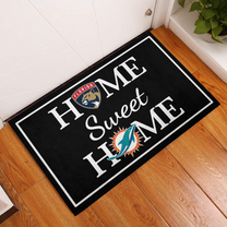 Home Sweet Home - Miami DP And Florida PT - Anti Slip Indoor Doormat