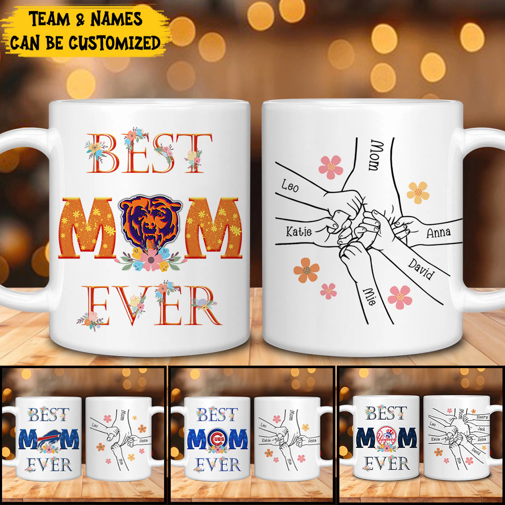 Best Mom Ever Mug - Customized Ceramic Mugs - Two-Sided Printing