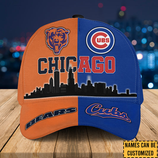 Teams Chicago Skyline Classic Cap - Customized Classic Cap - CCGC CCGB (Clt)