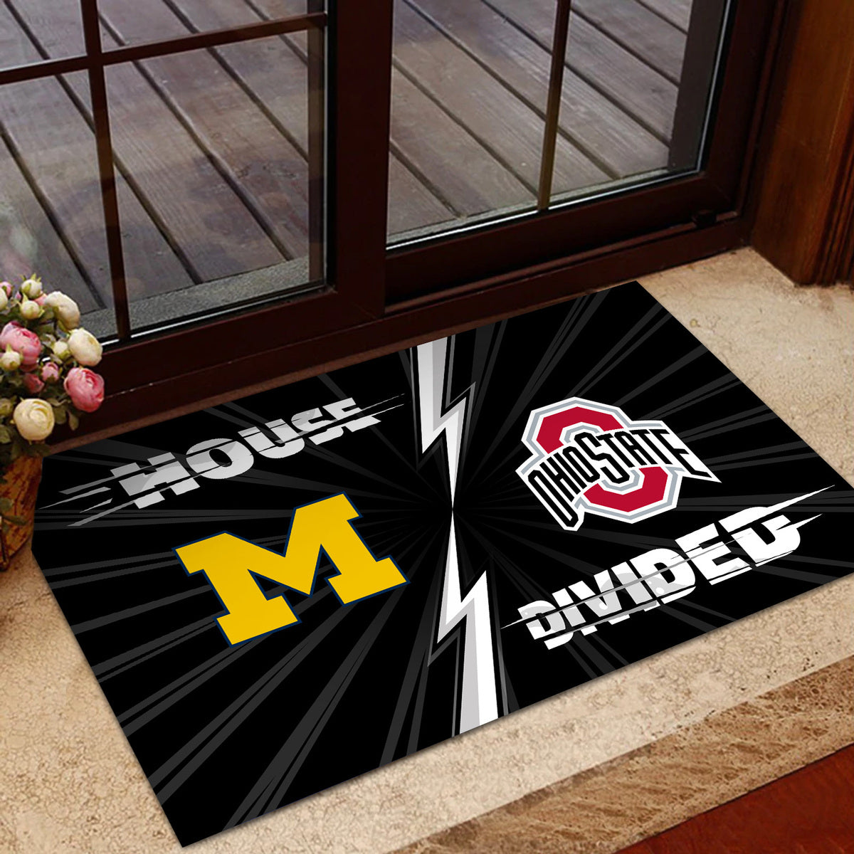 House Divided Doormat Customized Doormat For Lisa Ann Anti Slip In