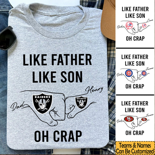 Like Father Like Son - Customized Shirt - Perfect Gift For Father's Day (clt)