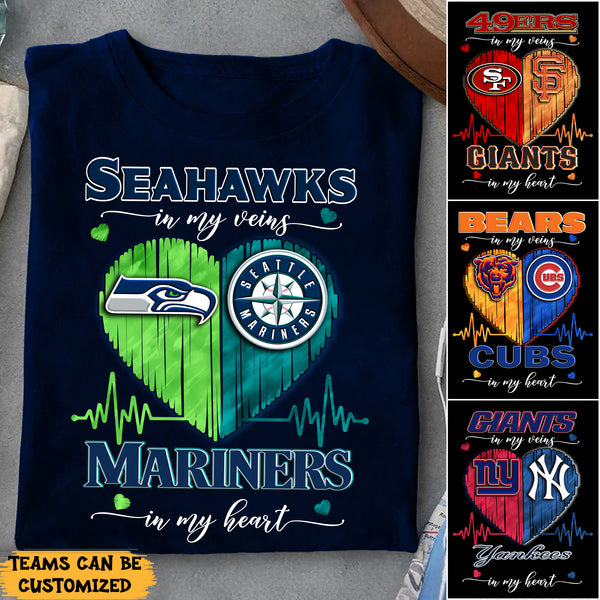 In My Veins In My Heart Shirt - Customized Shirt – dekor365