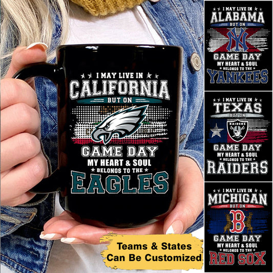 Customized Ceramic Mugs - I May Live In (clt)