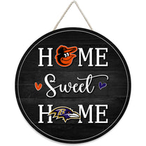 Home Sweet Home - Baltimore RV And ORO - Round Wooden Sign