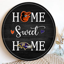Home Sweet Home - Baltimore RV And ORO - Round Wooden Sign