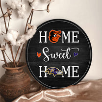 Home Sweet Home - Baltimore RV And ORO - Round Wooden Sign