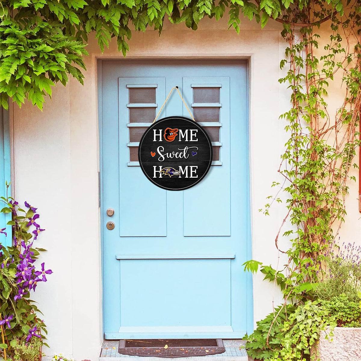 Home Sweet Home - Baltimore RV And ORO - Round Wooden Sign