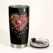 Just A Mom Who Loves Her San Francisco Football  Tumbler - Best Gift For Mother's Day