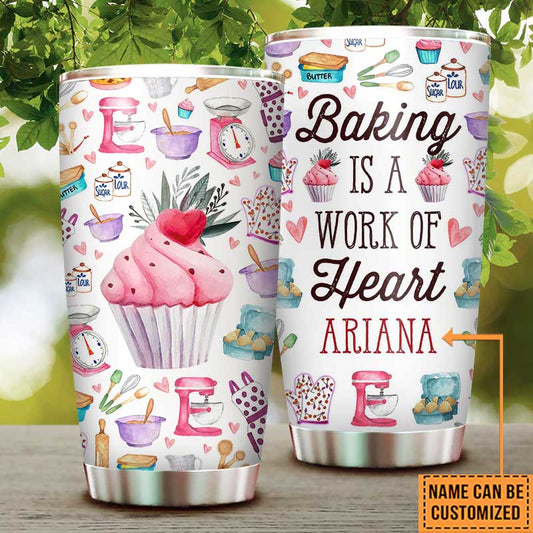 Personalized Baking Is A Work Of Heart Tumbler