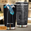 Personalized Flight Attendant Nutritional Facts Tumbler