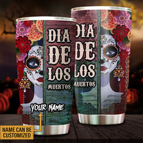 Personalized The Day of The Dead Tumbler