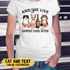 I Like Wine And Cats - Personalized Shirt