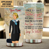Personalized Flight Attendant Once You Have Tasted Flight Tumbler