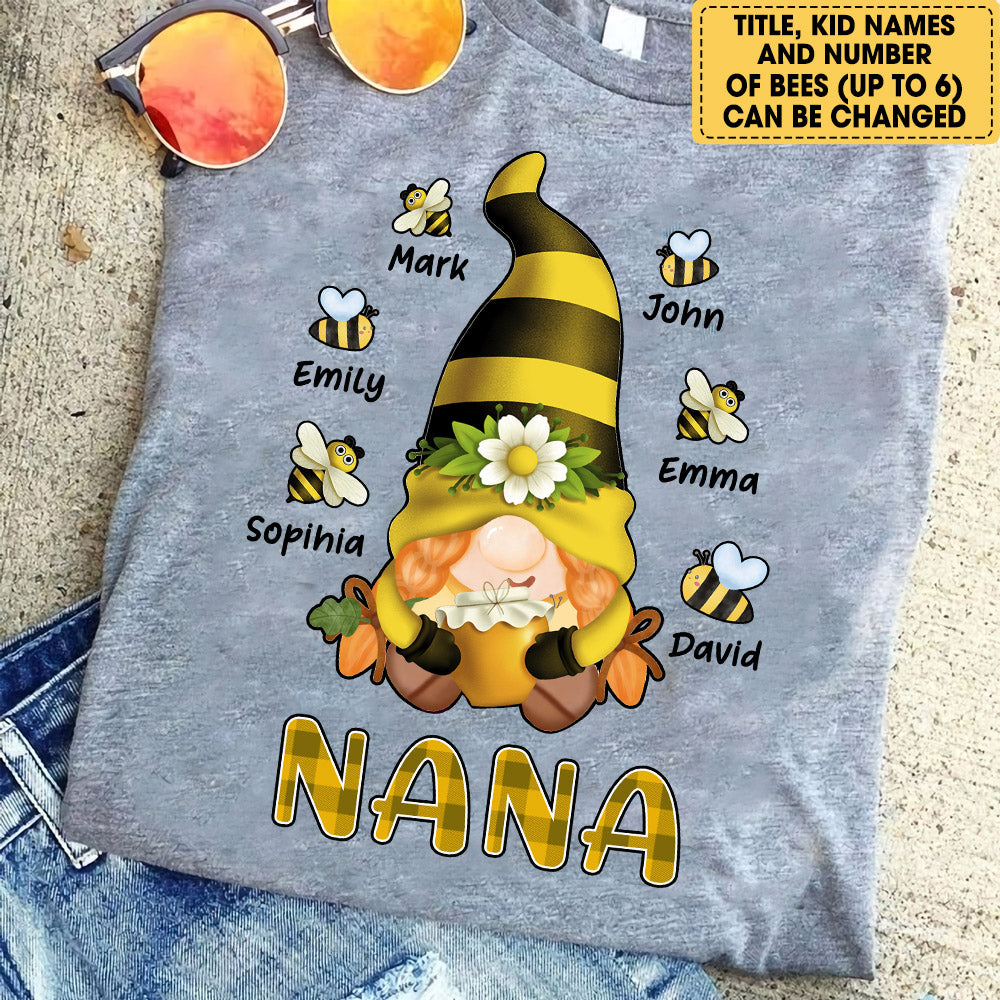 Personalized Grandma Bee Shirt