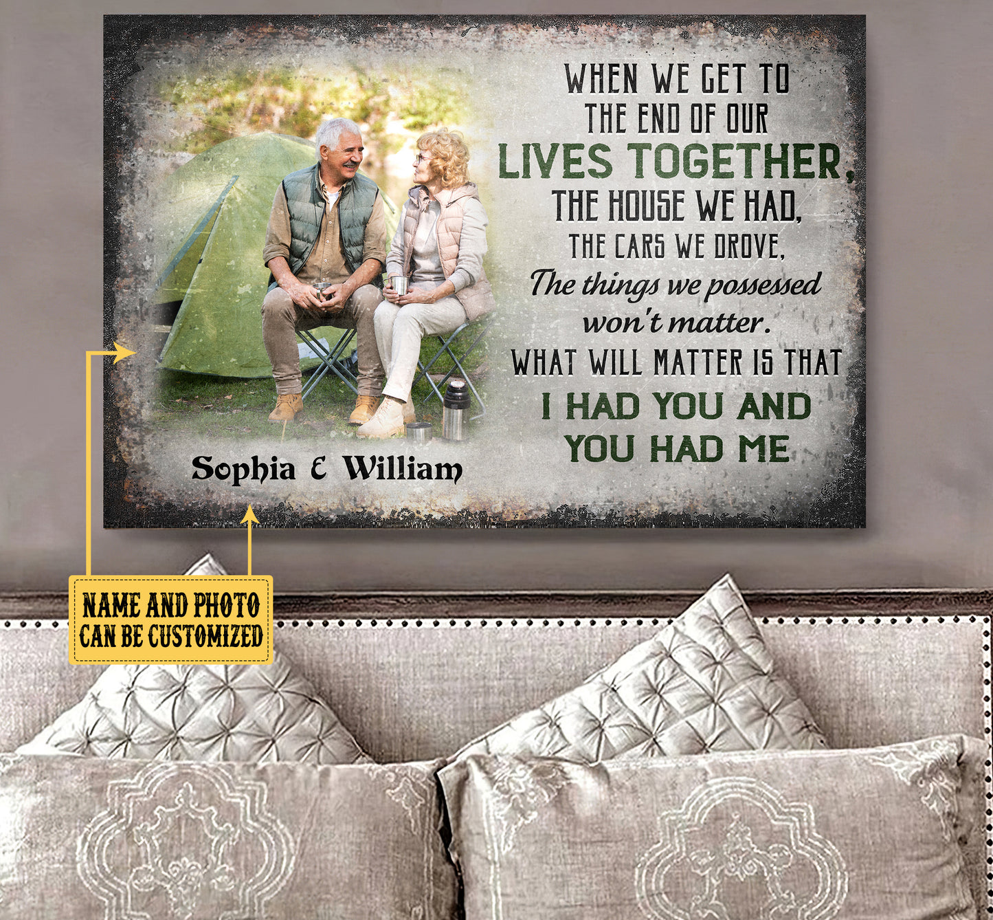 Personalized When We Get To The End Of Our Lives Together Couple Poster