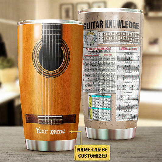 Personalized Guitar Knowledge Tumbler