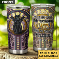 Personalized Salem Sanctuary For Wayward Cats Tumbler