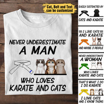 Love Karate And Cats - Personalized Shirt
