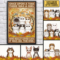 Personalized Once Up A Time There Was A Girl Who Really Loved Cats Poster & Canvas