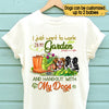 Personalized I Just Want To Work In My Garden And Hang Out With My Dogs Shirt