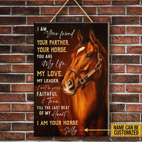 Personalized I Am Your Friend Your Partner Your Horse Pallet Wood Rectangle Sign