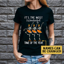 Personalized It's The Most Wonderful Time Of The Year Skeleton Ballet Shirt