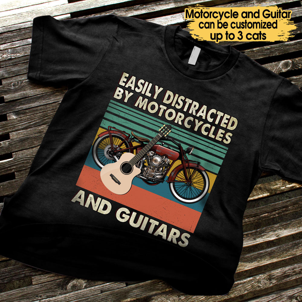 Personalized That's What I Do I Ride A Motorcycle I Play Guitars Shirt