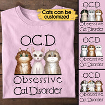 Personalized Obsessive Cat Disorder Shirt