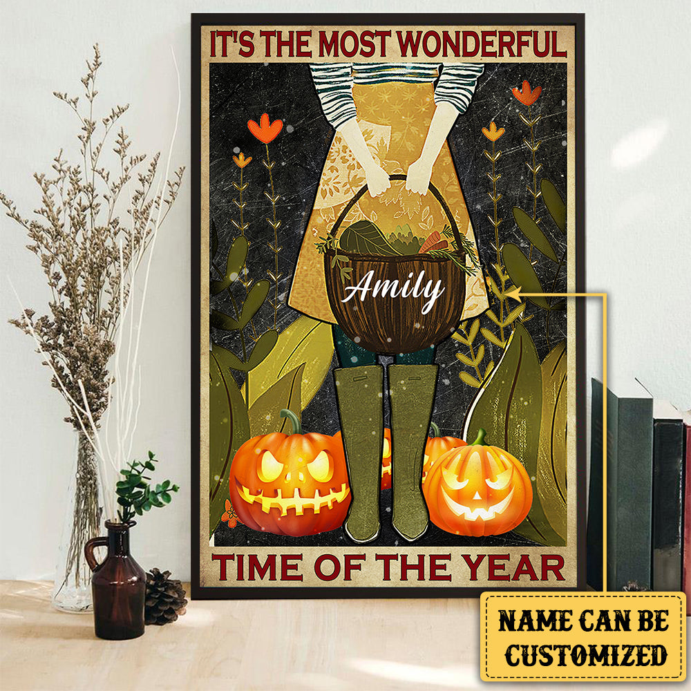 Personalized It's The Most Wonderful Time Of The Year Gardening Poster & Canvas