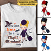 Personalized You Can&#39;t Scare Me I&#39;m A Flight Attendant Shirt