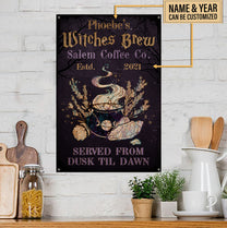 Personalized Witches Brew Classic Metal Sign