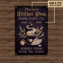Personalized Witches Brew Classic Metal Sign