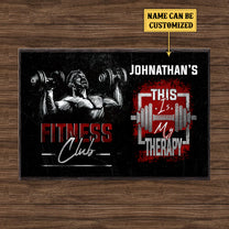 Personalized Fitness Club This Is My Therapy Poster
