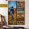 Personalized Cowgirls Are God&#39;s Wildest Angels Poster &amp; Canvas