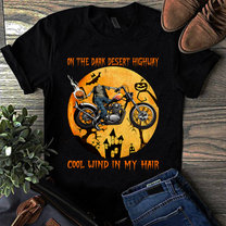 Personalized On The Dark Desert Highway Cool Wind In My Hair Halloween Shirt