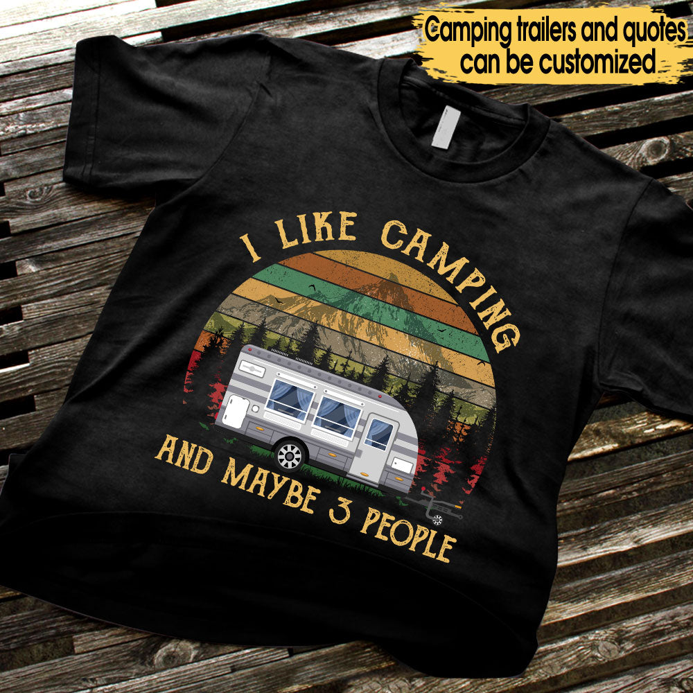 Personalized I Like Camping Shirt