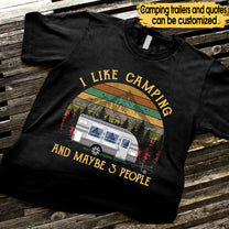 Personalized I Like Camping Shirt